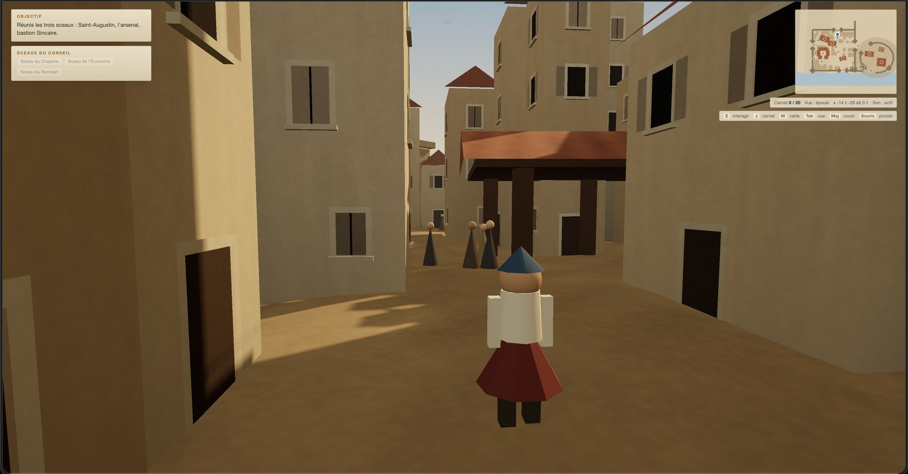 A narrow alley in the lower town during the 1543 siege